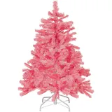 Beliani Weihnachtsbaum Farnham Rosa 120 cm