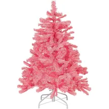 Beliani Weihnachtsbaum Farnham Rosa 120 cm