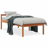 Maison Exclusive - Seniorenbett Wachsbraun 90x200 cm Massivholz Kiefer - Braun