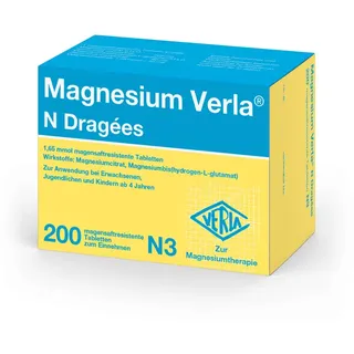 Magnesium Verla N Dragées 200 St Tabletten magensaftresistent
