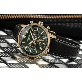 Casio Edifice EFR-575CL-3AEF Leder schwarz 40 mm EFR-575CL-3AEF