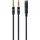 Gembird A-CM-4P-02 Mini Jack/4pin/ Audio Cable 0.2 M 2 X 3.5mm Schwarz