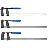 Vago-Tools 3x Schraubzwinge 300 x 120 mm Klemmzwinge Schnellspannzwinge Zwingen