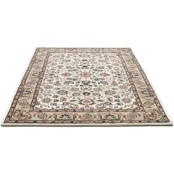 Wollteppich THEKO "Royal Orient Isfahan", beige, B:120cm H:14mm L:180cm, Schurwolle, Teppiche, handgetuftet, Orient-Optik, reine Wolle