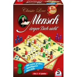 SCHMIDT SPIELE 49085 Classic Line, Mensch ärgere Dich nicht®, mit großen Spielfiguren