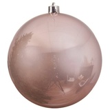MARELIDA Christbaumkugel Weihnachtskugel bruchfest 20cm glänzend für Außen puderrosa