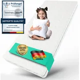 Kindermatratze COZY I Das Beste für Babys und Kinder I BESTSELLER! Black Friday, Alavya Home®, 10 cm hoch, (Kindermatratze 90x200 cm ohne Spannbettlaken,CertiPUR zertifizierter Härtegrad H2 Kaltschaum mit waschbarem Bezug,hochwertige Matratze für Kinderbett Hausbett,Kaltschaummatratze 200x90 antibakteriell und geruchsneutral), Made in Europe mit guter Luftzirkulation - Versand als Rollmatratze weiß 90 cm x 200 cm x 10 cm