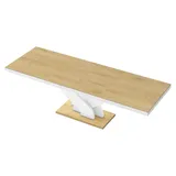 Design Esstisch Tisch HEB-111 Hochglanz ausziehbar 160 bis 256 cm - Naturbelassen