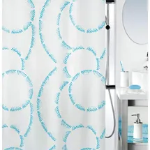 Spirella Duschvorhang Claire 120 x 200 cm blau