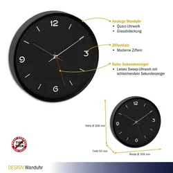TFA-Dostmann Analoge Wanduhr