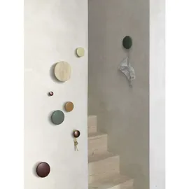 Muuto Garderobenhaken Dots Metal gedämpftes Blau