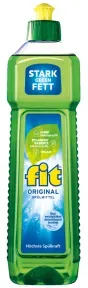 Fit Original Spülmittel, pflanzenbasierte Inhaltsstoffe, Leistungsstarkes Handspülmittel für sauberes Geschirr, 1 Karton = 10 Flaschen à 750 ml