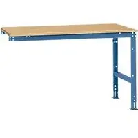 Manuflex Ansatztisch UNIVERSAL Standard, Tischplatte Multiplex, 1500x1000, brillantblau
