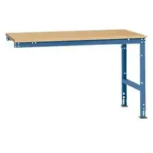Manuflex Ansatztisch UNIVERSAL Standard, Tischplatte Multiplex, 1500x1000, brillantblau