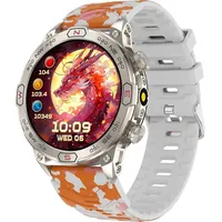 Outdoor Smartwatch Herren mit Telefonfunktion  1,43-Zoll-AMOLED-Touchscreen, Fitnessuhr mit Blutdruckmessung, Pulsmesser, Kompass, Höhenmesser