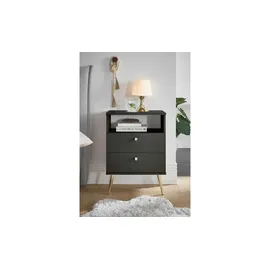 deinbett Nachttisch Laura ¦ grau ¦ Maße (cm): B: 50 H: 70 T: 34.0