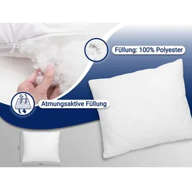 ZOLLNER KopfKissen Spar-Set 50 x 60 cm Weiß