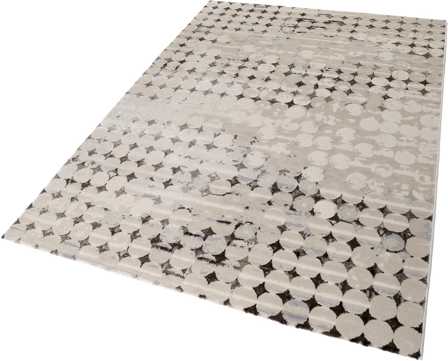 Teppich ESPRIT "Velvet spots" Teppiche Gr. B/L: 200 cm x 290 cm, 12 mm, 1 St., braun Esszimmerteppiche