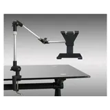 system-s Tischhalterung Halter mit Schwenkarm Flexibel Ständer Stand mit Tischklemme für iPad Pro (12,9")