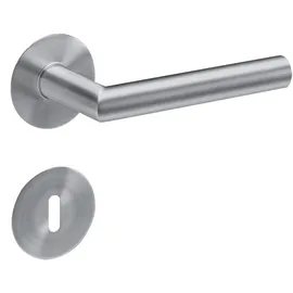 Karcher Design-Beschläge Rosettengarnitur Flachrosette Weiß