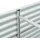 vidaXL Garten-Hochbeet verzinkter Stahl 320 x 80 x 81 cm Silber
