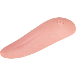 Zungenförmiger Auflegevibrator, 12 cm, rosa