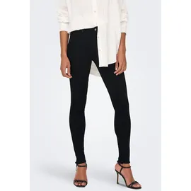 Only Blush Jeans Skinny Fit in Schwarz mit offenem Saum-M-L34