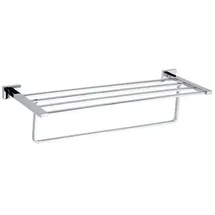 Brillantbad BASA Handtuchablage Messing Chrom 585x140x210 mm für Bad & WC >> zum Bohren