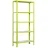 Proregal Wohnregal Living Koala Metal mit 5 Fachböden HxBxT 180 x 80 x 30 cm Fachlast 150 kg Grün/Weiß