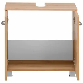 WELLTIME Waschbeckenunterschrank "Portofino", braun (buchefarben), B:60cm H:59cm T:35cm, Schränke, Waschbeckenunterschrank