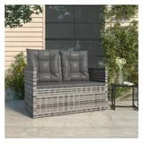 vidaXL Gartenbank 105 x 58 x 75 cm Grau