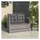 vidaXL Gartenbank 105 x 58 x 75 cm Grau