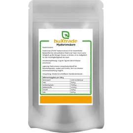 Buxtrade 100 g Hyaluronsäure | Pulver | Lebensmittelqualität | Buxtrade