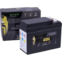 Intact Bike-Power GEL12-4A-BS CTR4A-BS, 12V 2,5 Ah, 60 A (EN), Hochwertige GEL-Motorradbatterie mit 30% mehr Startleistung.