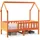 vidaXL Hausbett Wachsbraun 80 x 160 cm Kiefer massiv braun