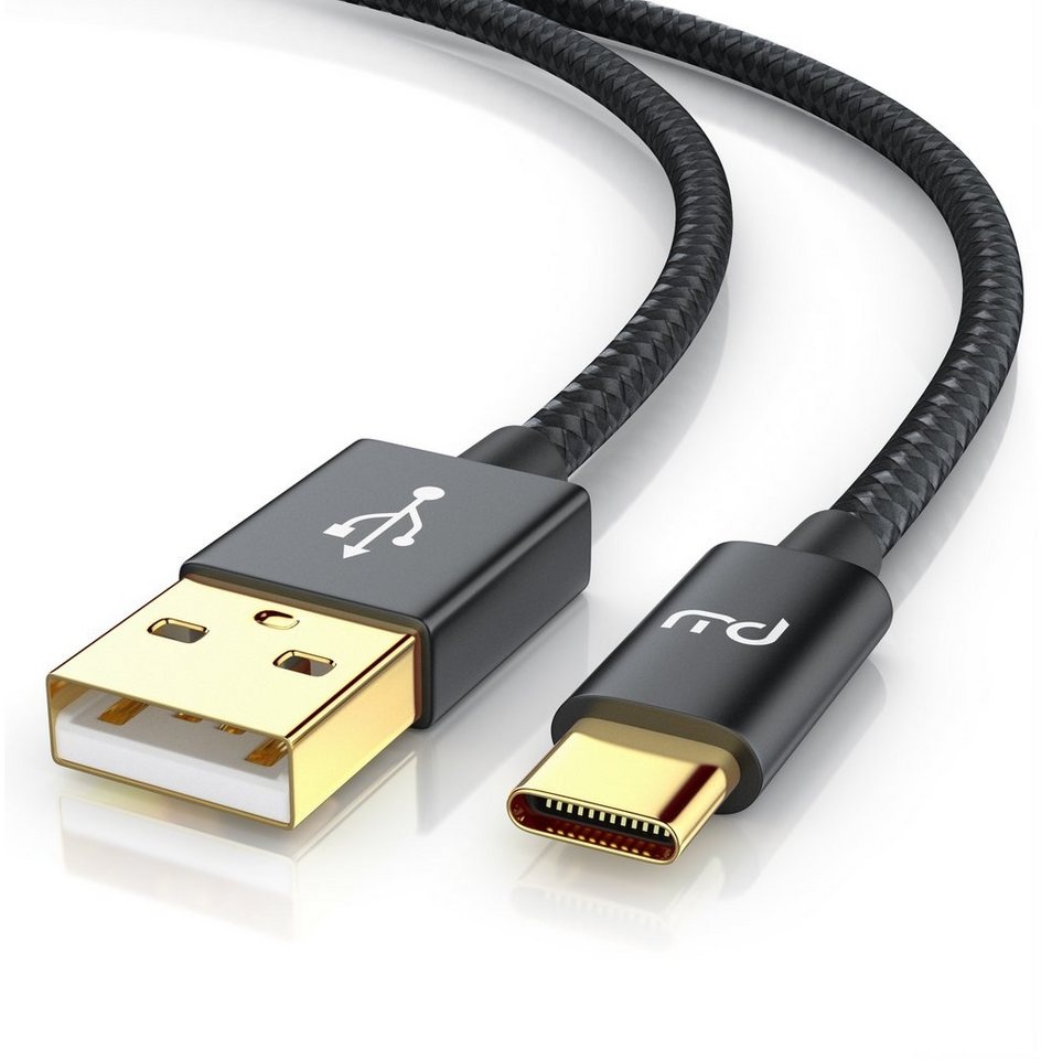 Primewire USB-Kabel, 3.1, USB-C, USB 3.0 Typ A (100 cm), Ladekabel, Datenkabel, Adapterkabel für Smartphone & Tablet - 1m schwarz
