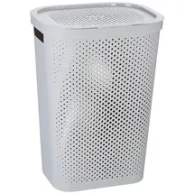 Curver Wäschekorb, 60 L, Quadratisch Rattan Grau