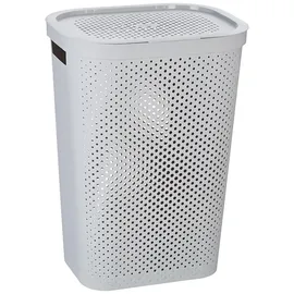 Curver Wäschekorb, 60 L, Quadratisch Rattan Grau
