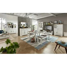 Stella Trading Sideboard Varese - weiß - Maße cm B: 166 H: 102 T: 48.0