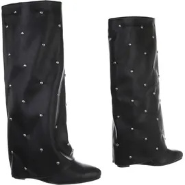 Ital-Design Keilstiefel Damen Schwarz 39