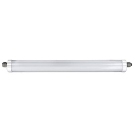 ETC Shop Wannenleuchte LED Feuchtraumlampe weiß Werkstattleuchte Industrie IP65, Kunststoff, 1x LED 48W 5760lm 4000K neutralweiß, LxBxH 150x6,5x5,8 cm