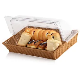 Mahlzeit Brotkorb mit Rolltop-Deckel 53,5 x 33 x 25 cm beige/braun