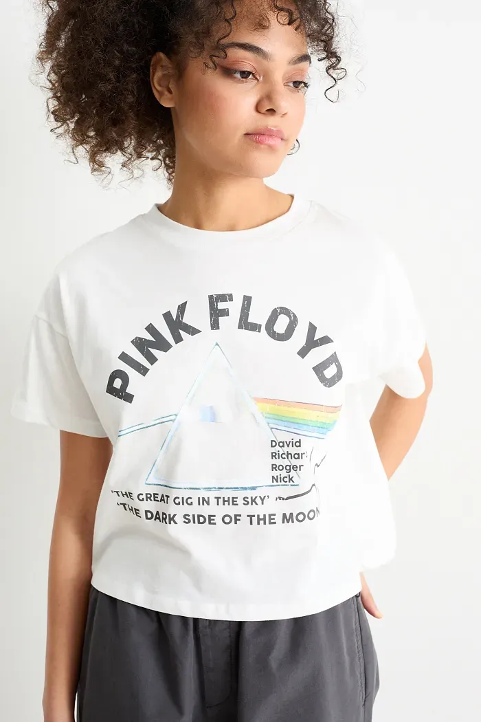 CLOCKHOUSE-T-Shirt-Pink Floyd, Weiß, M