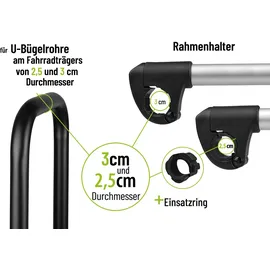 Eufab Strap-Rahmenhalter verstellbar 27 cm