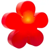 8 seasons design GmbH Motivleuchte Shining Flower Kunststoff Durchmesser 40 cm 1 Stück rot