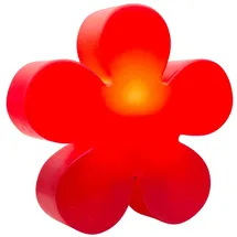 8 seasons design GmbH Motivleuchte Shining Flower Kunststoff Durchmesser 40 cm 1 Stück rot