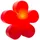 8 seasons design GmbH Motivleuchte Shining Flower Kunststoff Durchmesser 40 cm 1 Stück rot