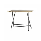 FUNSTAR Stehtisch 140 x 70 cm grau/beige klappbar