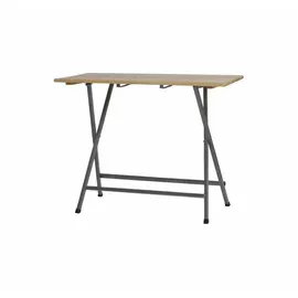 FUNSTAR Stehtisch 140 x 70 cm grau/beige klappbar