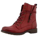 Mustang Shoes Schnürstiefel Schnürstiefelette rot 40 EU